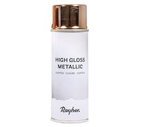 Rayher 34424638 vernis en spray métallique, bombe de peinture, 200ml, cuivre