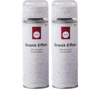 Rayher 34434102 Spray effet de granit Blanc/Gris 200 ml (Lot de 2)