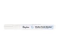 RAYHER 35017102 Chalky Finish Marqueur-craie, à pointe ronde 2-4 mm, Blanc - 1 Unité