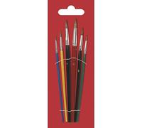 Rayher 3731200 Lot de 6 pinceaux à colorier pour école Motif bovin