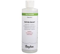Rayher 38611702 Peinture Patio-Paint acrylique, transparent, 1 pce., 236ml, sol. aqueuse, permanente, Technique du glacis, école, jardin, maison, anniversaire, incolore