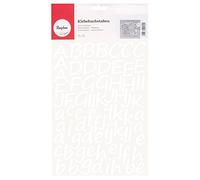 Rayher 38921000 Lettres italiques, autocollantes, 3 cm, A4, blanc