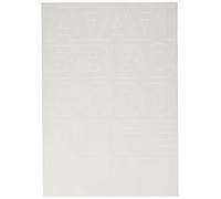 Rayher 38922000 Lettres Alphabet Adhésives 5 cm, 4 Feuilles DIN A4 Blanc