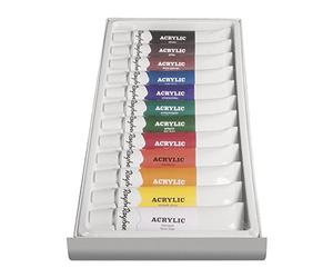 Rayher 38925000 Set d'artiste acrylique couleurs 12 couleurs 2.6 x 1 05 x 0.21 cm
