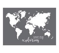 Rayher 45106000 Pochoir World Map A3