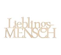Rayher 46420505 Ecriture bois "Lieblingsmensch" FSC100%