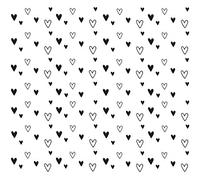 Rayher 50242000 Tampon en silicone « coeurs », 1 pce., 102,5X97mm, transparent, bloc acrylique, carte, enveloppe, sachet et papier cadeau, scrapbooking