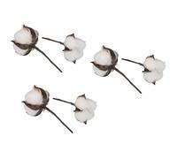 Rayher 55808000 Fleurs de coton, 6cm ø, Naturel