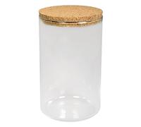 Rayher 56612000 récipient en verre avec son bouchon en liège est indispensable 9 5 cm de diamètre hauteur 16 5 cm
