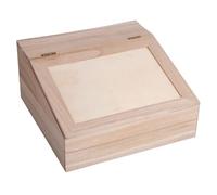 Rayher 62409000 Boîte en Bois avec Couvercle à Charnière - 24 x 24 x 12 cm