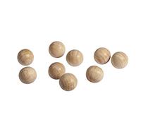 Rayher 6248500 Lot de 35 boules de bois brut FSC 100% 10 mm 3 mm