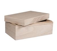 Rayher 62815000 Boîte en bois avec couvercle, FSCMixCred