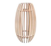 Rayher 62901505 Lampe à lamelles bois Helsinki, FSCMixCr, nature, 20x20x35cm, 22pces, boîte 1kit