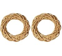 Rayher 65018000 Couronne en Osier Blanc, Blanc, écorcé, matériau Naturel, 1 PCE., 30 cm Ø, 7 cm d’épaisseur, décoration d’intérieur, Noël, pâques, Printemps, Automne (Lot de 2)