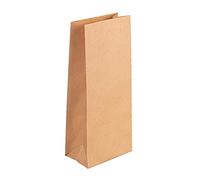 Sac En Papier À Fond Plat, Kraft, 10x24x6cm, 80g / M², 25 Pièces