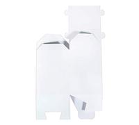 Rayher 67346102 boîtes pliantes Maison 12 pces, boîtes cadeaux en carton, blanc