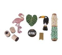 Rayher 68096000 Kit Pendentifs pour Cadeaux, Papier, Multicolore, 16,5 x 14 x 3 cm