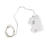 Rayher 69252159 Mini guirlande lumineuse, 1 pce., 130cm, 20 LED, à piles, minuterie, intérieur, extérieur, décoration, Garden Party, anniversaire, Halloween, Noel