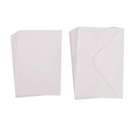 Rayher 73203102 set cartes doubles B6+enveloppes, FSC Mix Credit, 30 pces, blanc