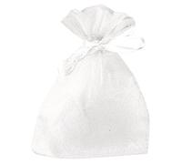 Rayher 8700002 Lot de 6 sachets en organza Blanc 7,5 x 10 cm