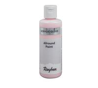 Rayher Allround Paint Gloss Peinture Acrylique Univ. 80ml Rose Poudre, 35085270