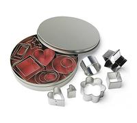 Rayher Assortiment d’emporte-pièces, 24 pces., 8 formes, 2-4cm, métal, réutilisable, cuisine, pâtisserie, arts créatifs, modelage-8619800