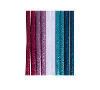 Rayher Bâtons de colle pailletée pour pistolet à colle chaude 10 x 0,7 cm 10 pièces Arc-en-Ciel