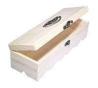 Rayher Boite en bois naturel, 1 pce, FSC Mix Credit, 29X9,5X8cm, rangement, couvercle avec charnière et poignée-62298000, Beige