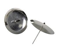 Rayher Bougeoir argent à piquer pour couronne de l'Avent 4 pcs 8 cm ø, 2515222