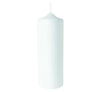 Rayher Bougie pilier, blanc, 1 pce., 15cm, 6cm ø, 100% paraffine, label qualité supérieure RAL bougie, à personnaliser, décoration, communion, confirmation, mariage-3140200