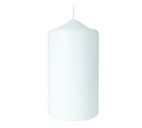 Rayher Bougie pilier, blanc, 1 pce., 15cm, 8cmø, 100% paraffine, label qualité supérieure RAL, à personnaliser, décoration, communion, confirmation, mariage-3140600