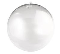 Rayher Boule de décoration à garnir, plastique transparent, 2 pces, Ø 18cm, 1 boule, à remplir, à suspendre, cadeau, Noël, pâques, anniversaire-3946337