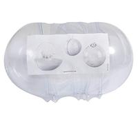 Boule En Plastique, En 2 Pces, 10cm Ø, Cristal, Kit 4 Pces