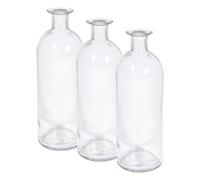 Rayher Bouteille en Verre Blanc, Transparent, 1 PCE., 475ml, ø7cm, goulot ø1,8cm, H.20cm, sans Bouchon, décoration, Vase, bougeoir-46696000 (Lot de 3)