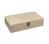 Rayher Cadre en bois Rayher, FSC Mix Credit, non traité, avec rabat en métal, dimensions 25 cm x 14 cm x 6 cm, 62296000, Beige