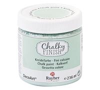 Rayher Chalky Finish Peinture à la Craie pour un Style Shabby-Chic & Vintage, 236 ml, 7,3 x 7,3 x 7,8 cm, Peinture pour Meubles et Murs, Jade