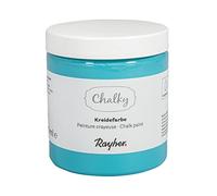 Rayher Chalky Peinture Craie Shabby Chic, Vintage BTE 230ml Bleu-Vert, 35048407