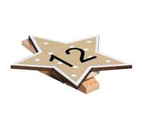 Rayher Chiffres 1-24 Etoiles s.pinces p calendrier avent 4,5cmø coloré, 46659999