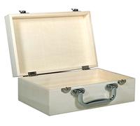 Rayher Coffret bois av. poignée plastique FSC100% 25x16x9cm nature, 64503505, Naturel.
