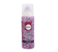 Rayher Colle Duo cœurs et paillettes Glitter-Glue, rose/argenté, 1 flacon, 50ml, papier, carte, arts créatifs, scrapbooking-30189264
