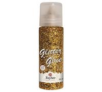 Rayher Colle paillettée Glitter-Glue, doré, 1 flacon, 50ml, papier, carte, arts créatifs, scrapbooking-30187616