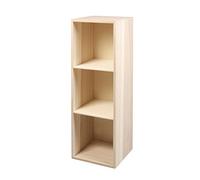 Rayher Étagère murale à compartiments ouverts Rayher avec 3 compartiments 62599000, étagère murale en bois à compartiments multiples, 32 x 11 x 8,7 cm, multicolore