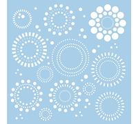 Rayher Hobby 3860200 Pochoir, 30 x 30 cm, sous blister 1 pièce, motifs : cercles