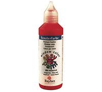 RAYHER HOBBY 38700280 fenêtre Couleur Easy Paint, Bouteille 80 ML, Rouge feu