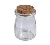 Rayher Hobby Rayher 46213000 Récipient en verre avec couvercle en liège, 5 cm de diamètre, 7 cm, 100 ml, ouverture 4 cm