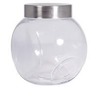 Rayher Hobby Rayher Hobby 46162000 Bonbonnière en verre avec couvercle en métal 16 x 13 x 16 cm, Coleurs Assorties