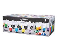 Rayher Kit d'artiste Peintures acryliques 35045999, 36 couleurs de 22 ml (792 ml)