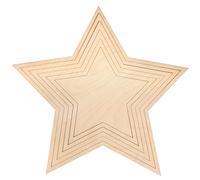 Rayher Kit Etoiles en Bois FSC Mix Cred. nature ø 42,5cm 6 pces, boîte, 64514505