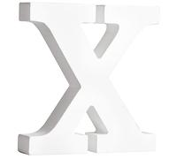 Rayher Lettre en bois MDF "X" p. décoration FSC 100% 11x2x11cm blanc, 64553102