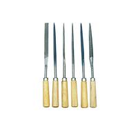 Rayher Lot de 6 limes/rapes à bois pour sculpture stéatite et autres petites sculptures, Marron